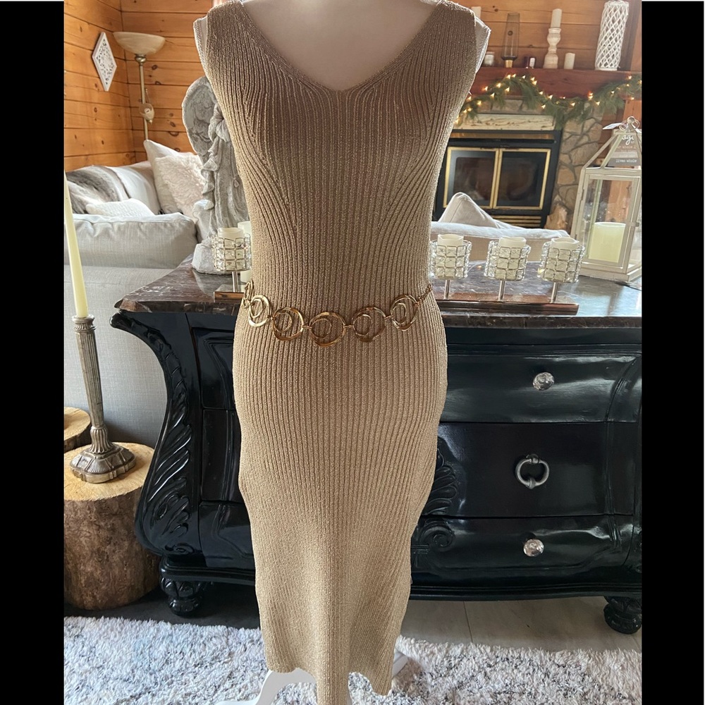 Gold MK Sweater Dress